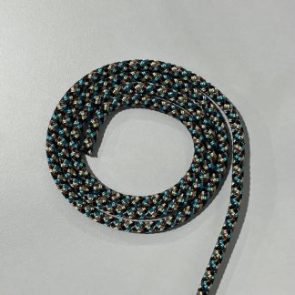 6mm 100m Double Braid Broken Trio Beige/Burgundy/Aqua/Brown/Beige/Burgandy/Aqua/Brown