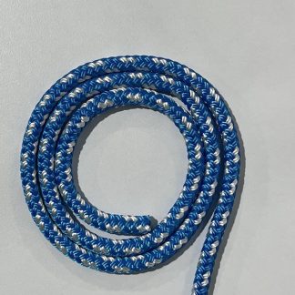 8mm 33m Double Braid Double Fleck Blue/White/White