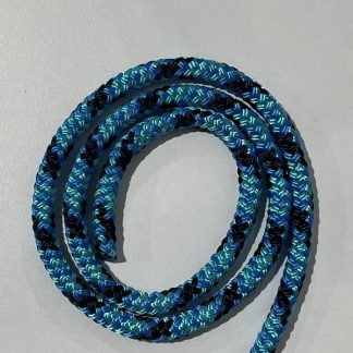 8mm 33m Double Braid Appaloosa Black/Blue/Aqua