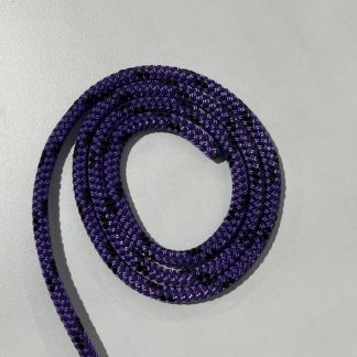 6mm 50m Equestrian Rein Rope Single Fleck Purple/Black