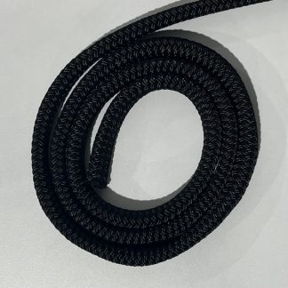 12mm 47m Equestrian Rein Rope Solid Black